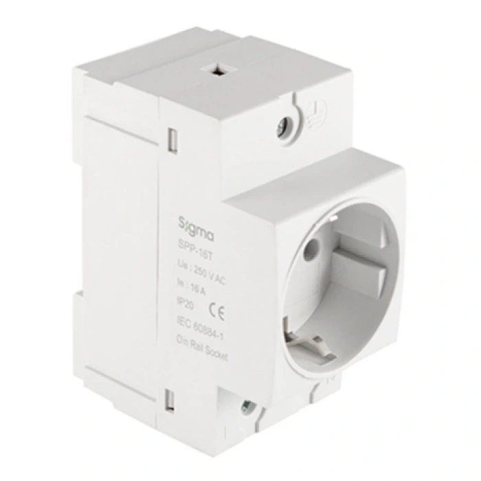 Ray Tipi Topraklı Pano Prizi ; 16A , 230V