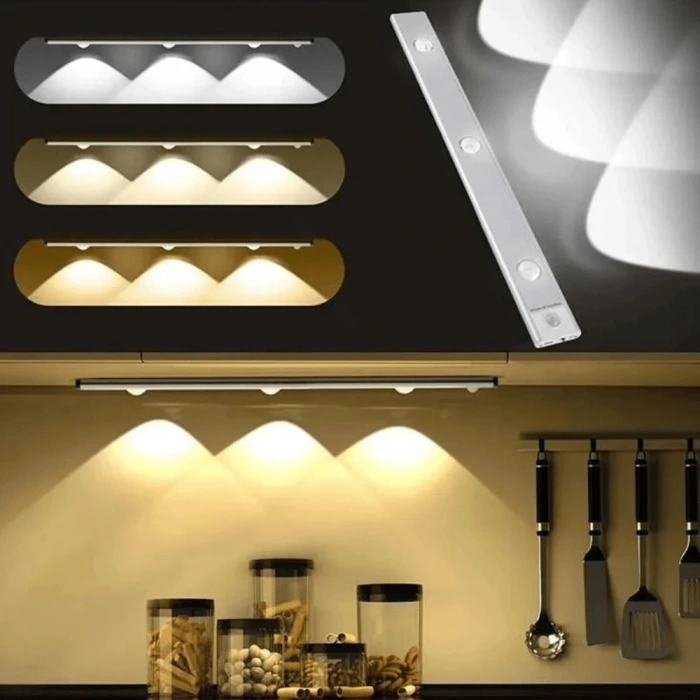 Şarjlı Aplik ; Sensörlü; 6500K-4000K-3200K