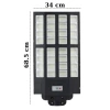 1500W Solar Sokak Armatürü ; Sensörlü Ve Kumandalı ; 24000lm ; 6500K