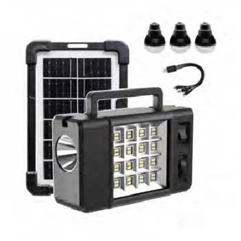 120W Şarj Edilebilir Solar Işıldak Paketi ; 1920lm ; 6500K