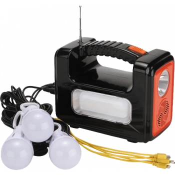 120W Şarj Edilebilir Solar Işıldak Paketi ; 1920lm ; 6500K