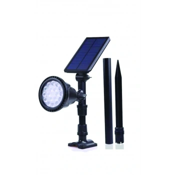 18W Solar Çim Armatürü ; 360lm-180lm ; RGB