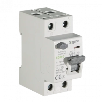 2x100A 30mA Kaçak Akım Koruma Şalteri (AC Tipi) ; 10kA
