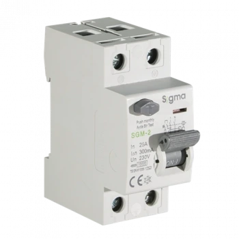 2x25A 300mA Kaçak Akım Koruma Şalteri (AC Tipi) ; 10kA