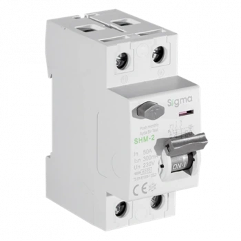 2x50A 300mA Kaçak Akım Koruma Şalteri (AC Tipi) ; 6kA