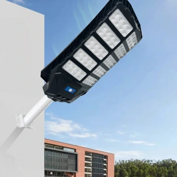 300W Solar Sokak Armatürü ; Sensörlü Ve Kumandalı ; 4800lm ; 6500K-3200K