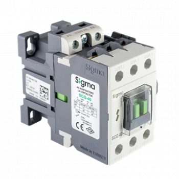 3x100A 3 Kutuplu Çift Bobin Girişli Yeni Nesil Güç Kontaktörü ; Anma Gücü : 55kW