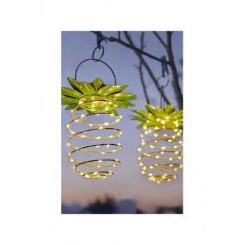 5W Solar Ananas Led Lamba ; 80lm ; 3200K-RGB