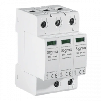 Alçak Gerilim Parafudr ; Tip:2 , C Sınıfı Sayaç Sonrası Kullanım için ; Kutup Sayısı :3