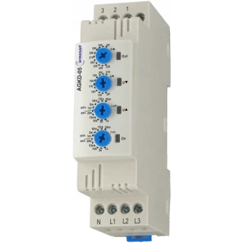 Gerilim Koruma Rölesi , Faz Kontrollü , Gerilim Ayarlı , Çekme/Bırakma  Gecikme Ayarlı