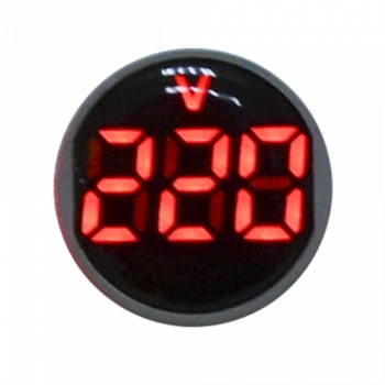 Ledli Voltmetre Göstergeli Sinyal Lambaları; Renk: Sarı