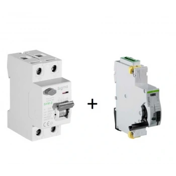 SCRC03 Otomatik Yeniden Kurma Ünitesi + 2x40A 300mA Kaçak Akım Rölesi