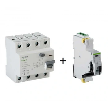 SCRC03 Otomatik Yeniden Kurma Ünitesi + 4x40A 30mA Kaçak Akım Rölesi