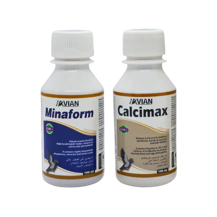 Royal İlaç Calcimax-Minaform 100 Ml. Kafes Kuşlarında Kabuk Ve Fosfor Desteği