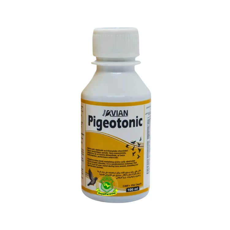 Pigeotonic 100 Ml. Kafes Kuşları ve Tüm Kanatlılar İçin Aminoasit, B Vitaminleri ve Elektrolit Desteği