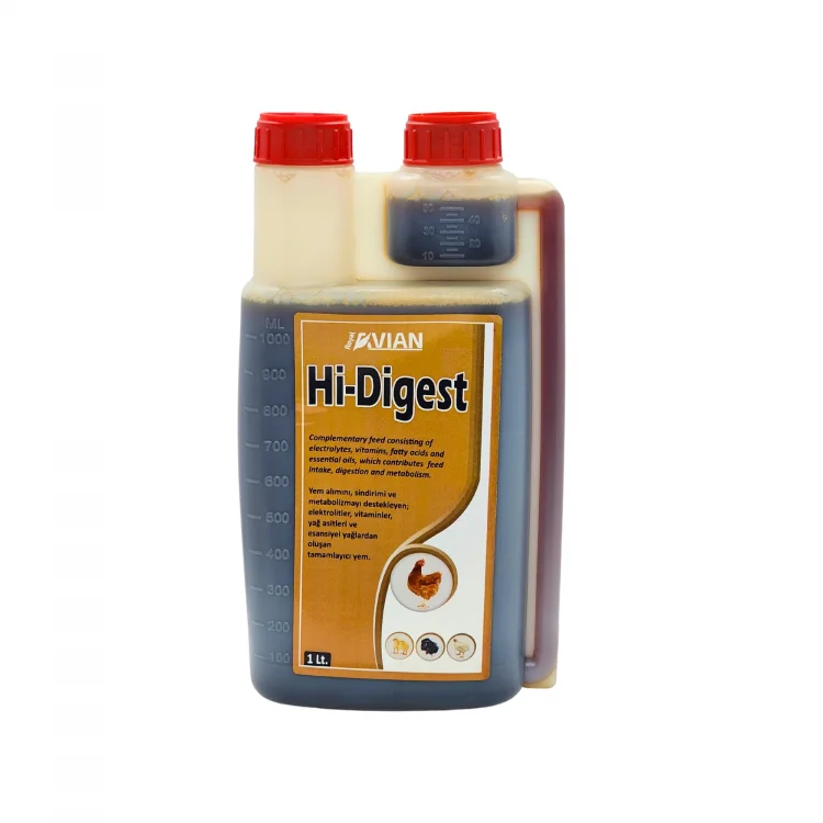 Tüm Kanatlılar, Güvercin ve Kafes Kuşları İçin Hi-Digest 1 Lt. Elektrolit Desteği