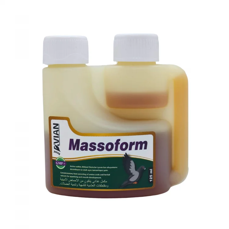 Royal İlaç Massoform 125 Ml. Amino Asit Kafes Kuşları ve Tüm Kanatlılar İçin Yem Katkısı