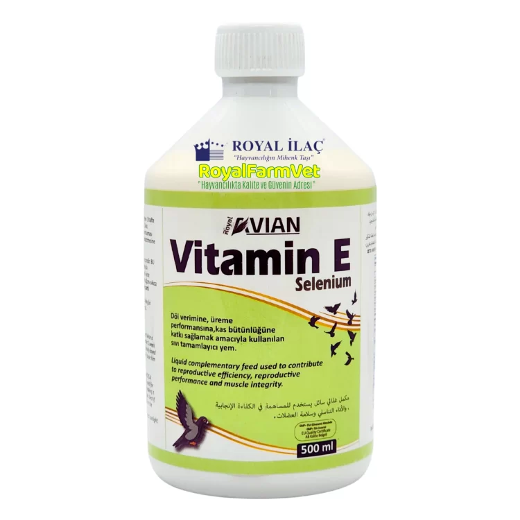 Royal İlaç Vitamin E Selenyum 500 Ml. Yumurta Verim Arttırıcı