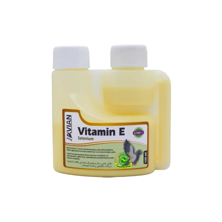 Vitamin E Selenyum 125 Ml. Kafes Kuşları ve Tüm Kanatlılar İçin Yumurta Verim Arttırıcı