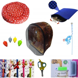 KEDİ OYUNCAK VE AKSESUARLARI FULL SET (KAPLAN)
