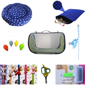 KEDİ OYUNCAK VE AKSESUARLARI FULL SET (AÇIK YEŞİL)