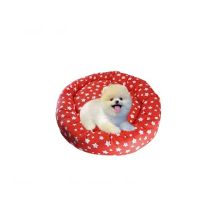 Puanlı Simit Kedi ve Köpek Yatağı 45x45