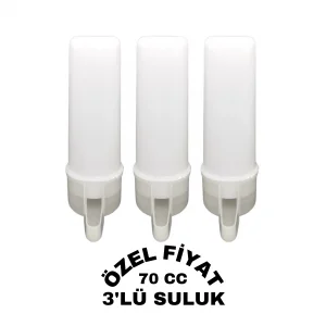 Tüm Kafes Kuşları İçin 70 cc Şeffaf Suluk (3 Adet)