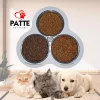 Kedi ve Köpekler İçin Üçlü Mama veya Su Kabı