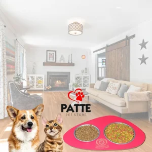 Kedi ve Köpek Büyük Küçük Boy İkili Mama veya Su Kabı