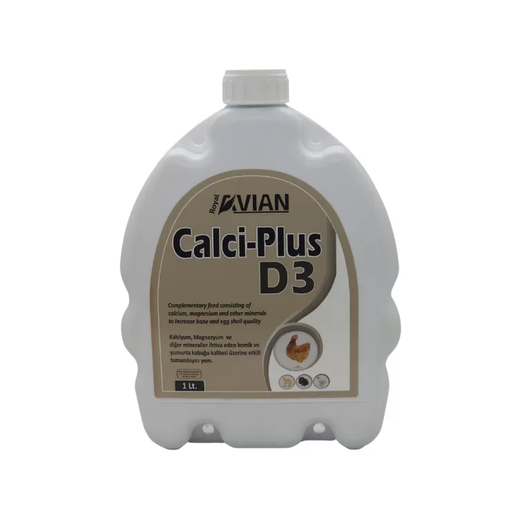 Royal İlaç Calci Plus D3 1 Lt. Kanatlılarda Yumurta Kabuk Kalitesi İçin Tamamlayıcı Yem