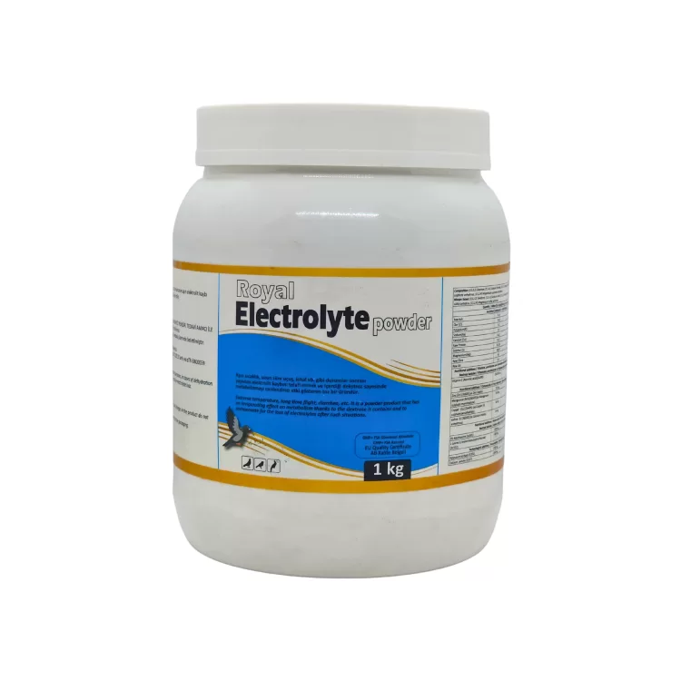 Royal İlaç Electrolyte Powder 1 Kg. Güvercin ve Kafes Kuşlarında Elektrolit Desteği