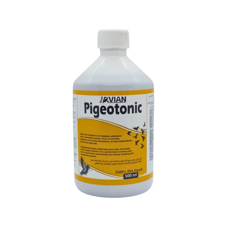 Royal İlaç Pigeotonic 500 Ml. Aminoasit ve B Vitamini Destekleyici Yem