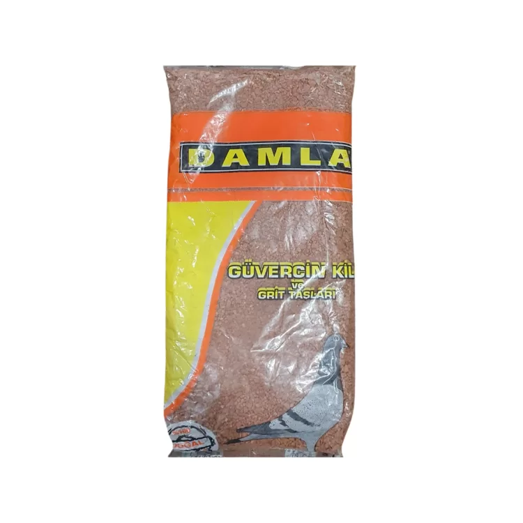 Damla Güvercin Kili ve Grit Taşları (Kırmızı) 1 KG