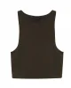 Askılı Crop Bluz Haki