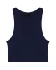 Askılı Crop Bluz Lacivert