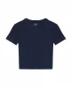 Bisiklet Yaka Basic T-shirt Lacivert