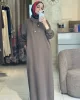 Brown Tensel Elbise