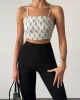 Desenli Crop Bluz Natur