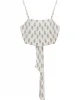 Desenli Crop Bluz Natur