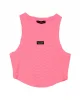 Etiket Detaylı Atlet Pembe