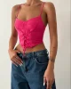 Kuşgözü Detaylı Top Bluz Pembe