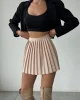 Önü Pileli Şort Etek