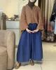Poplin Etek Lacivert
