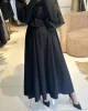 Poplin Etek Siyah