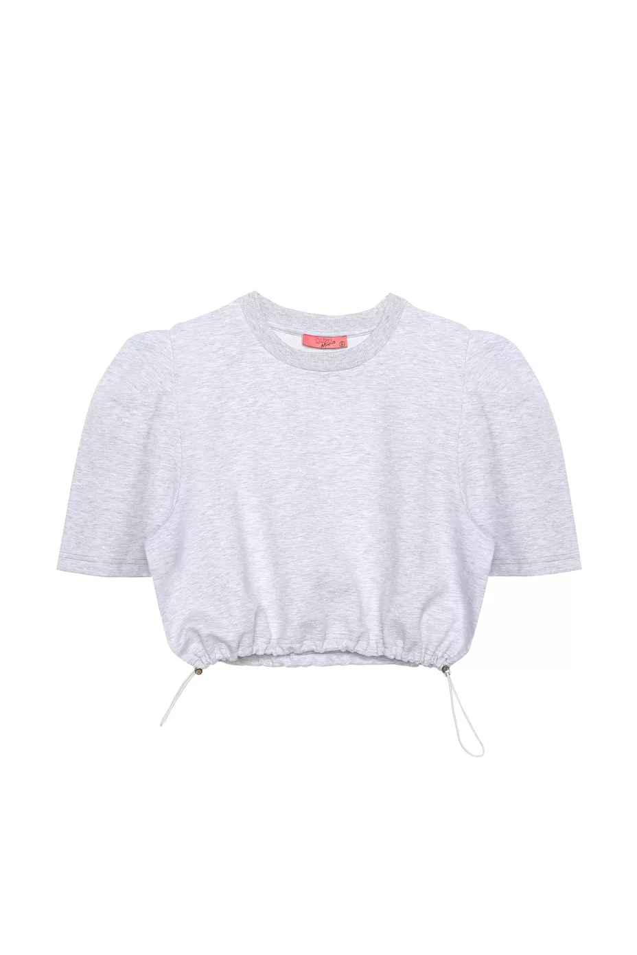 Beli Lastikli Basic Bluz Gri