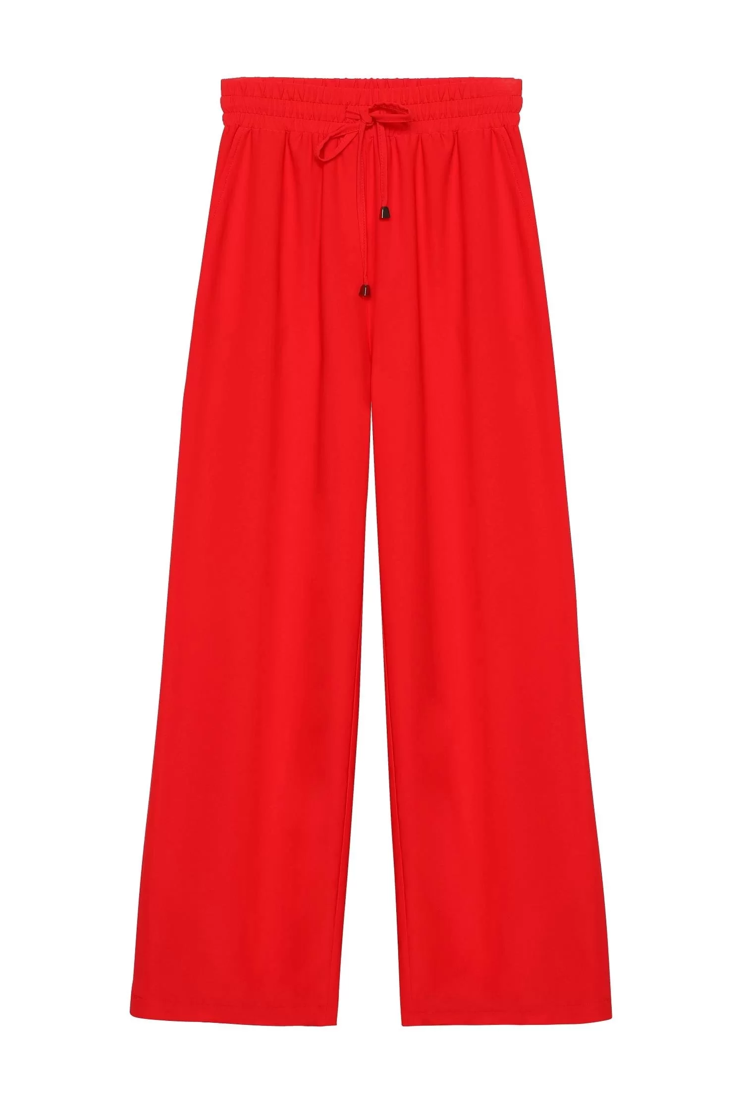 Beli Lastikli Bol Paça Pantolon Sax