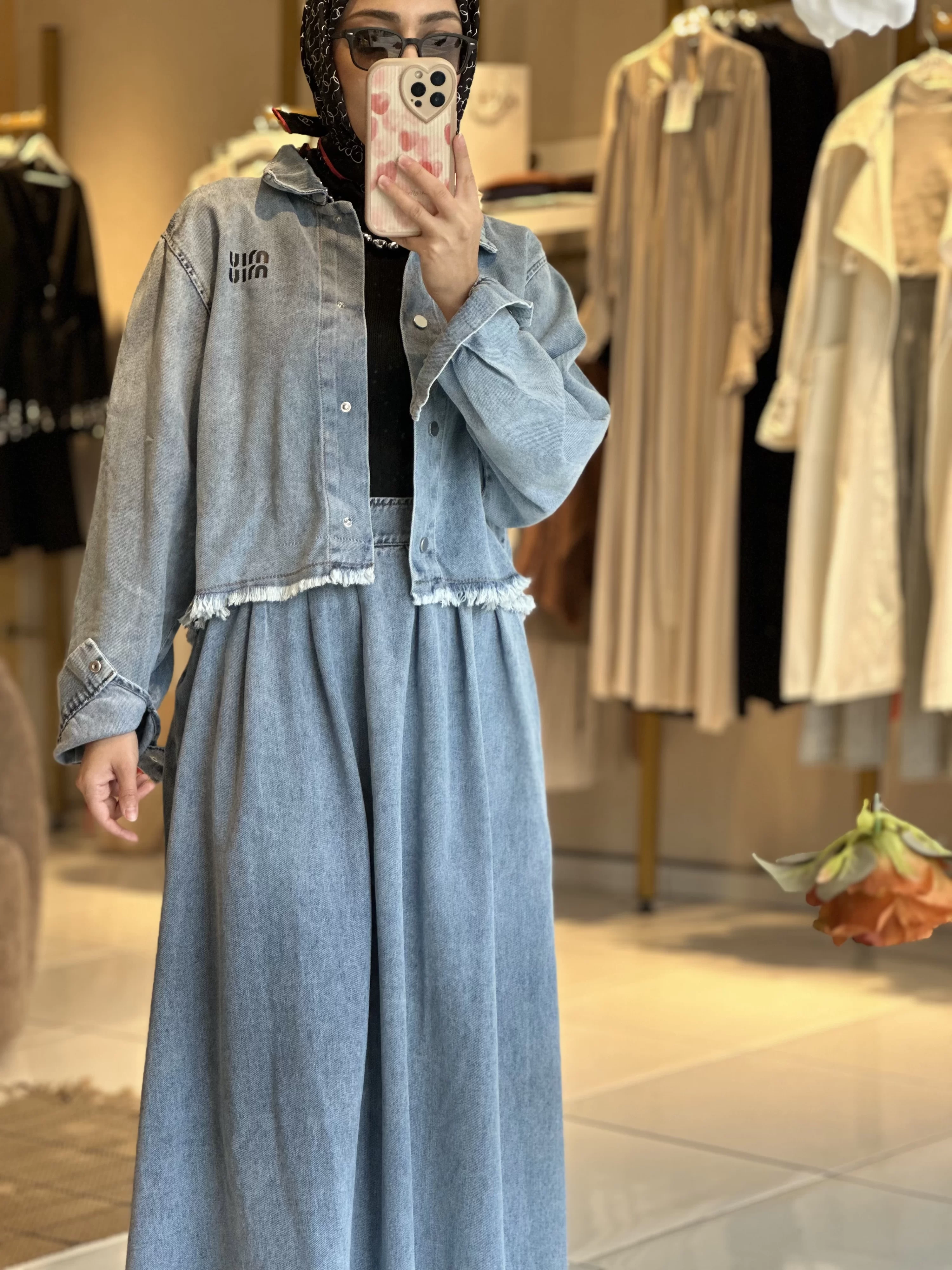 Denim İkili Takım