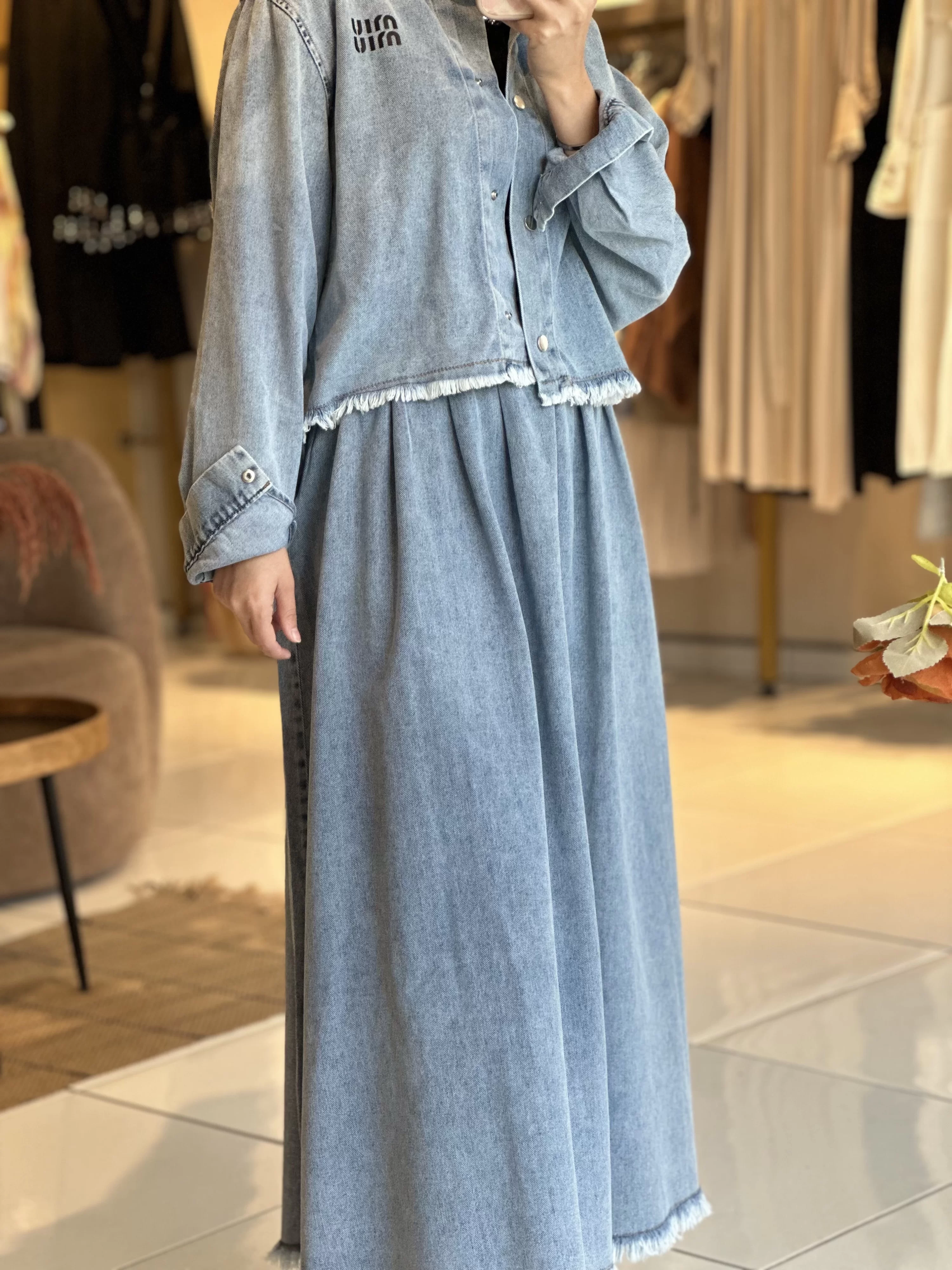 Denim İkili Takım