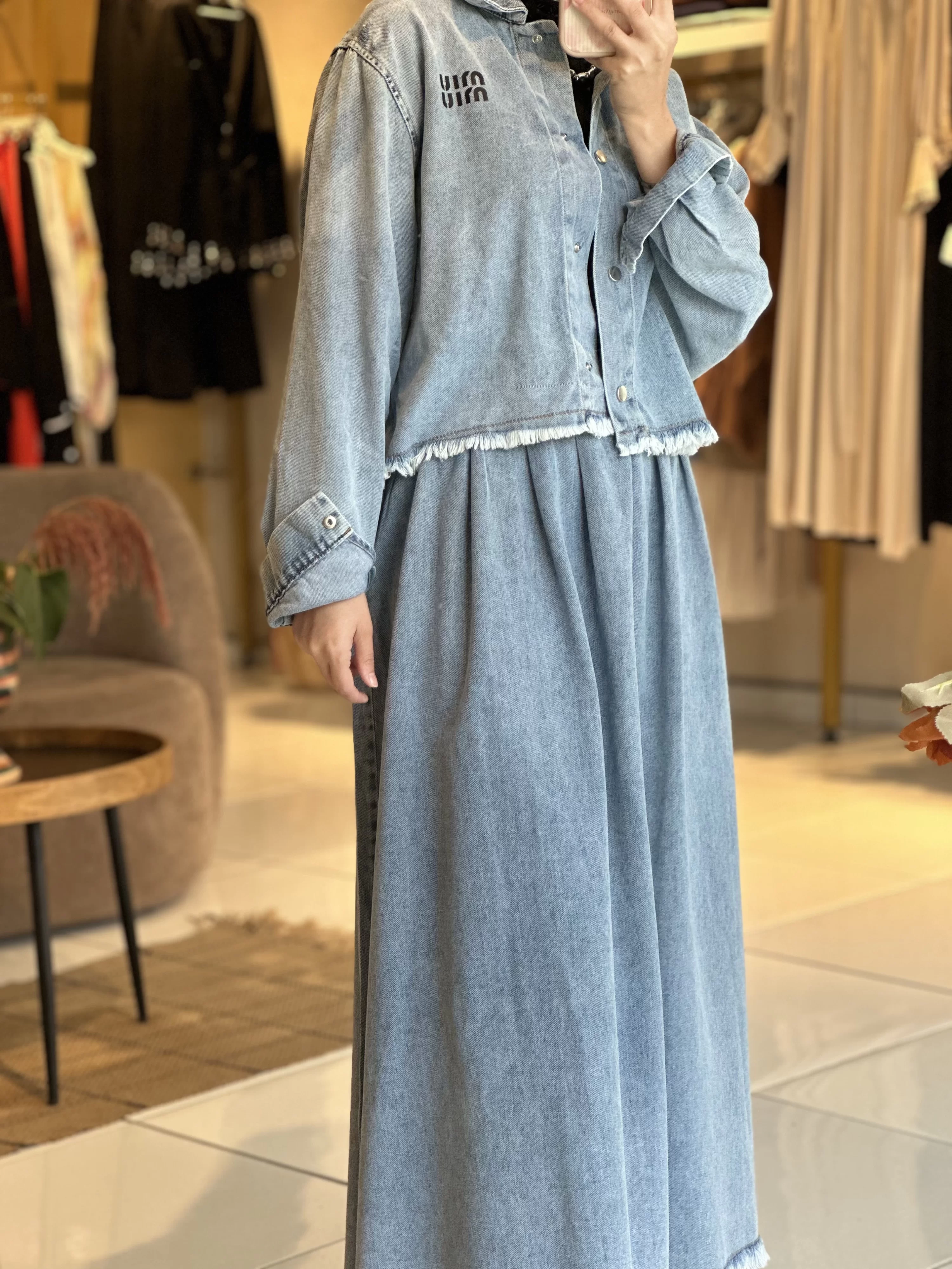 Denim İkili Takım