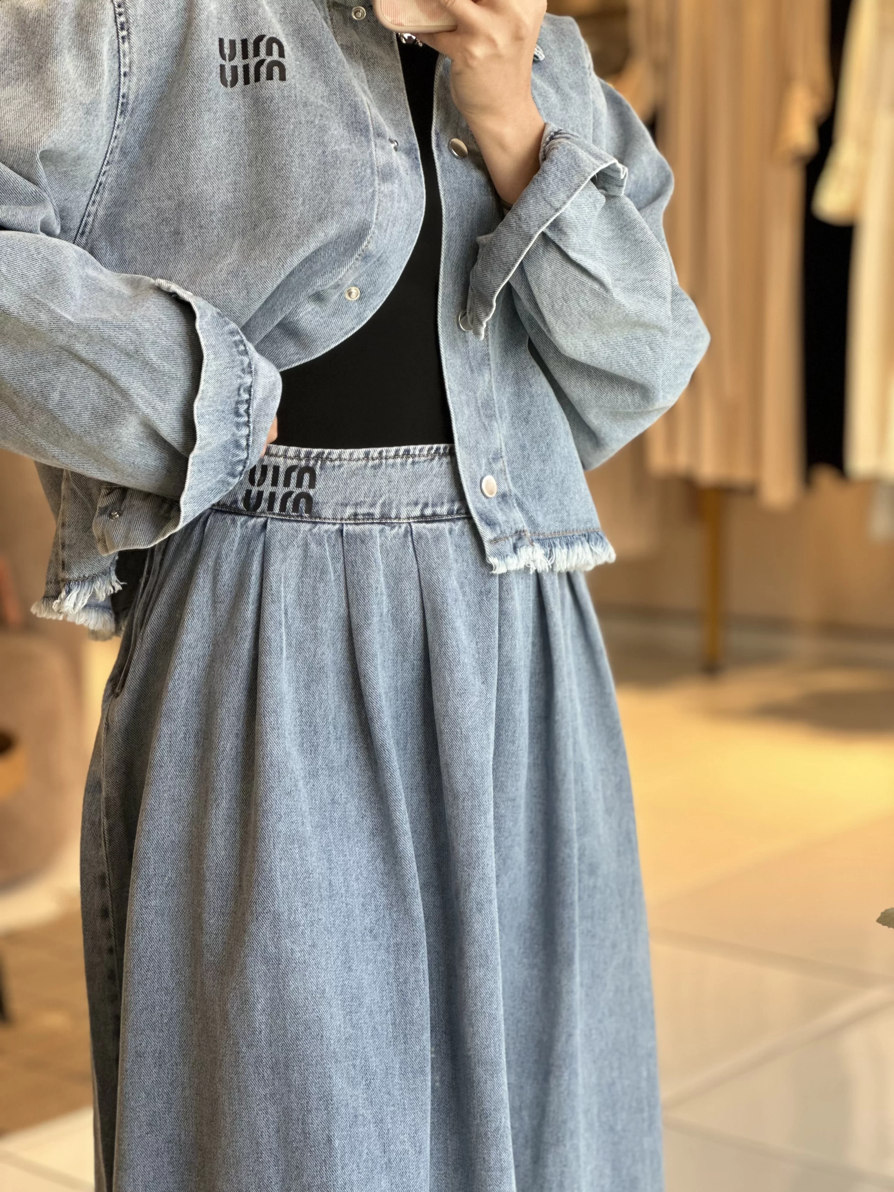 Denim İkili Takım